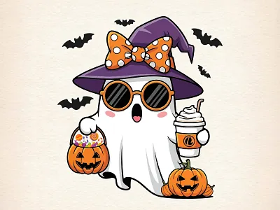 Cute Halloween Ghost Graphic T-Shirt amazon tshirt american tshirt custom tshirt design cute halloween etsy tshirt ghost tee ghost tshirt graphic design halloween apparel halloween tshirt halloween vector merch by amazon print on demand tshirt tshirt design tshirt illustration tshirt logo typography vintage tshirt witchy vibes