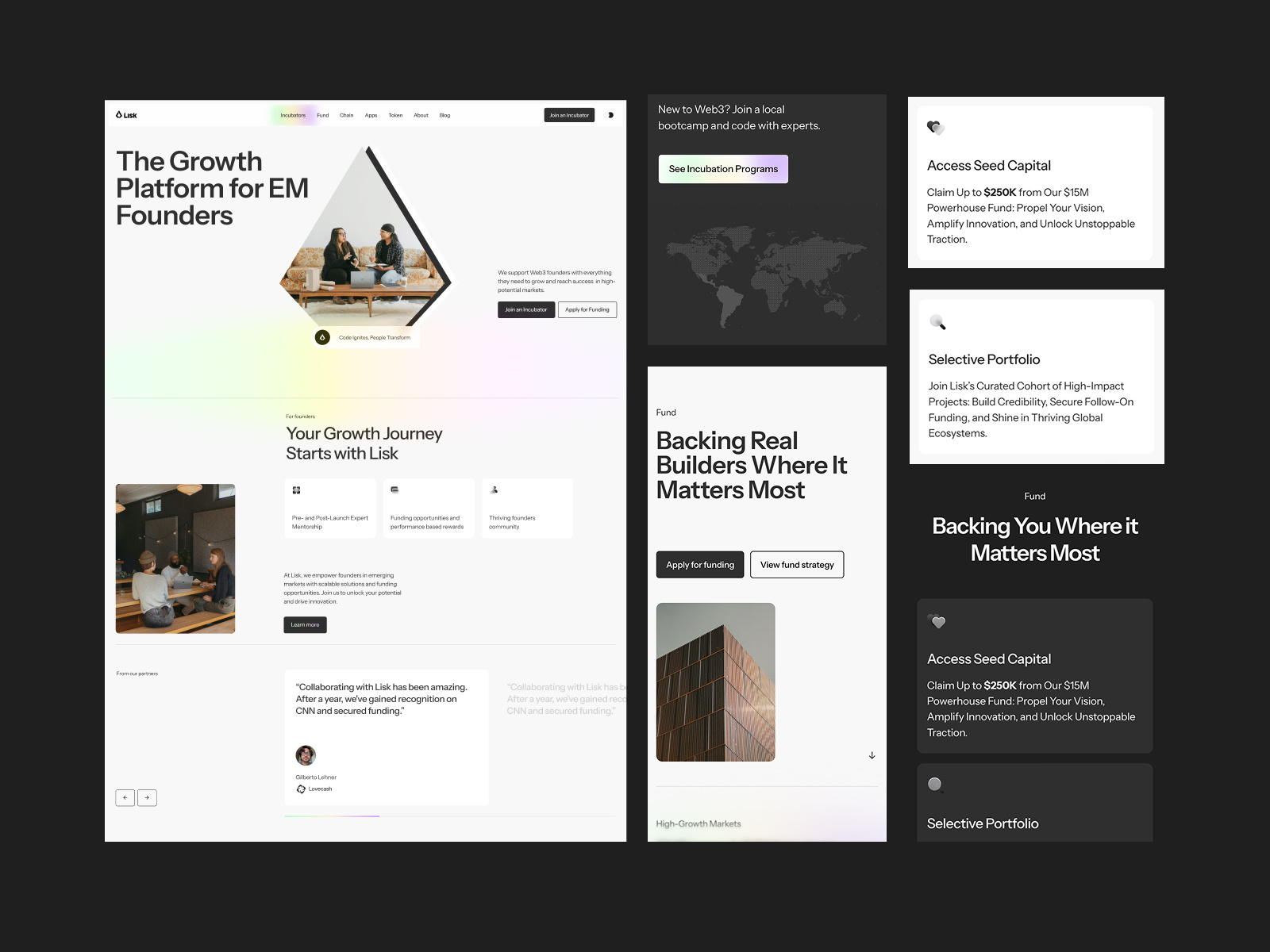 Example of Lisk website pt.01