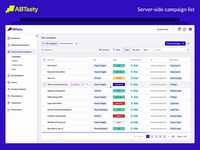 Server-Side Campaign List