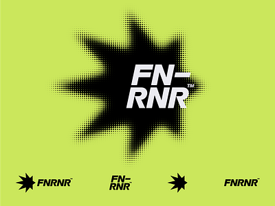FNRNR - Logo Design bold branding design graphic design logo logotype monogram run runner running running club simple speed star