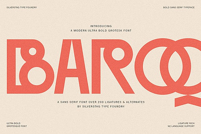 Baroque Grotesk - Ultra Bold Font alternates artistic branding contemporary digital elegance expressive graphic design language support languages ligatures ornament style type design typography web design