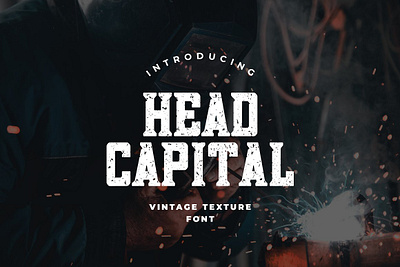 Head Capital Slab Serif design display head display font grungy font handdrawn head capital slab serif logo fonts modern font outline product design roughten font slab serif stamp font typography vintage font vintage logo