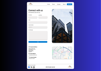 Day 28 - Contact Page graphic design ui