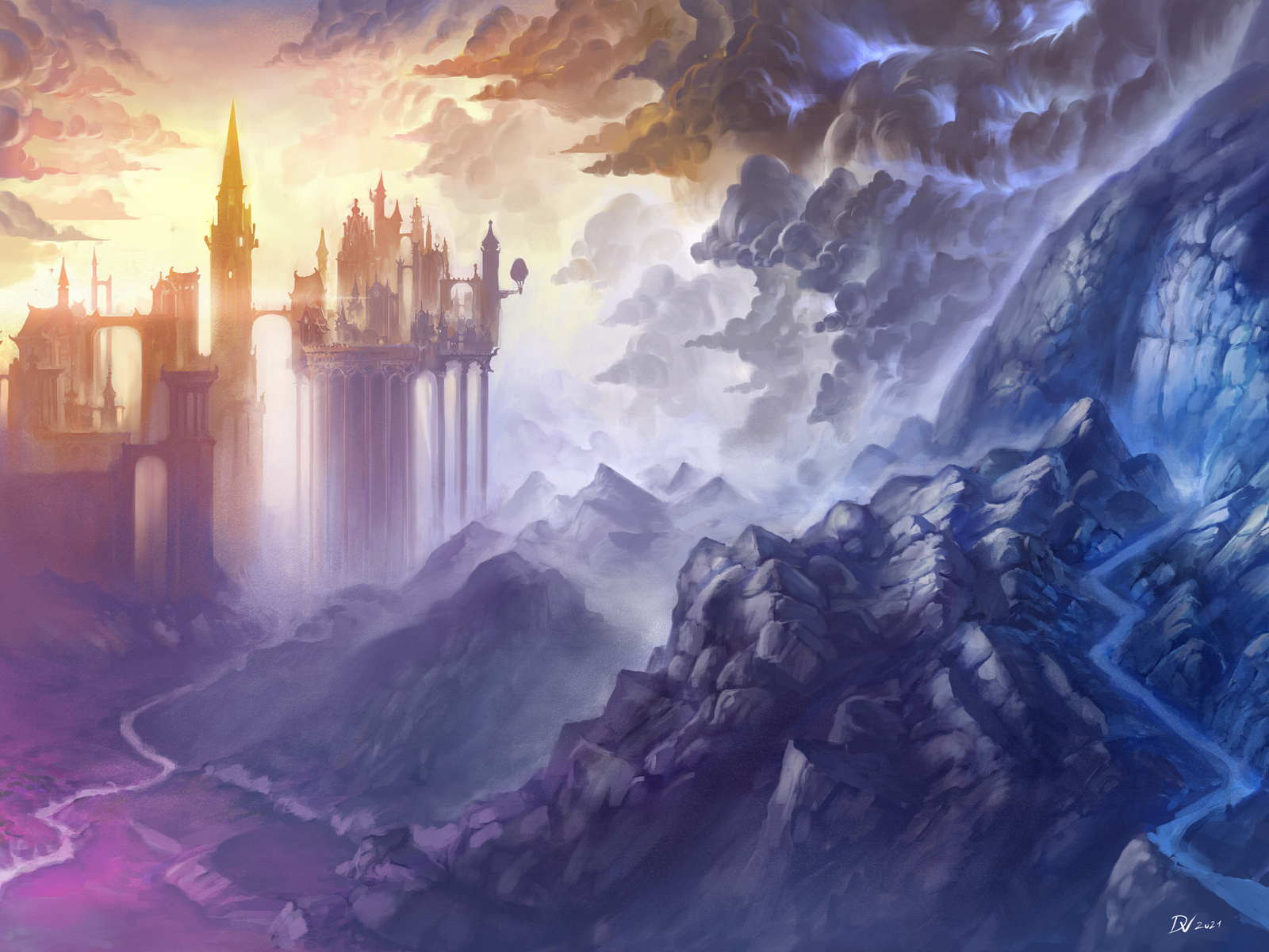 The Castle and the Storm by Davide Voltarel on Dribbble