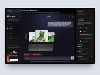 Dashboard Design for AI Platform design interface product service startup ui ux web website