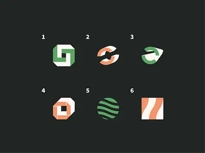 abstract logo marks abstract abstract symbols brand identity branding design green illustration logo logo design logo mark logo symbol logofolio logotype mark orange symbols vector visual identity
