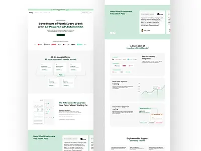 Pazy - Landing Page Design branding landing page ui