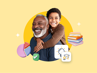 Illustration for Genomelink’s Intelligence Traits Report brain and genetics cognitive genetics cognitive trait analysis design dna and intelligence dna report illustration genetic insights genetic testing design genomelink human intelligence illustration intelligence dna traits learning traits science based traits trait visualization