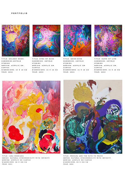 Artistic Cv art fine art freestyle intuitive painting singular art transylvania