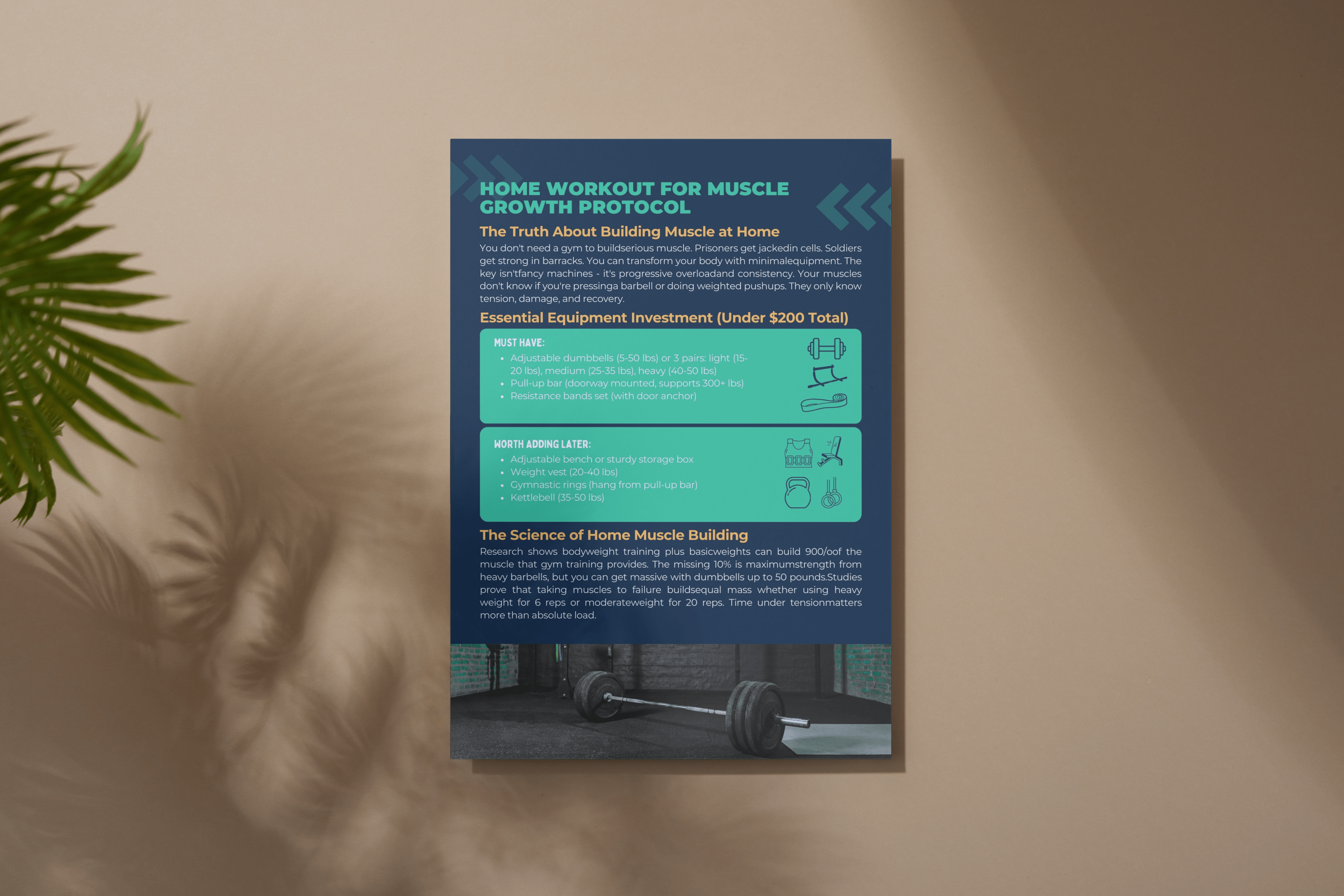 Example of Guidebooks & Nutrition Plan Templates