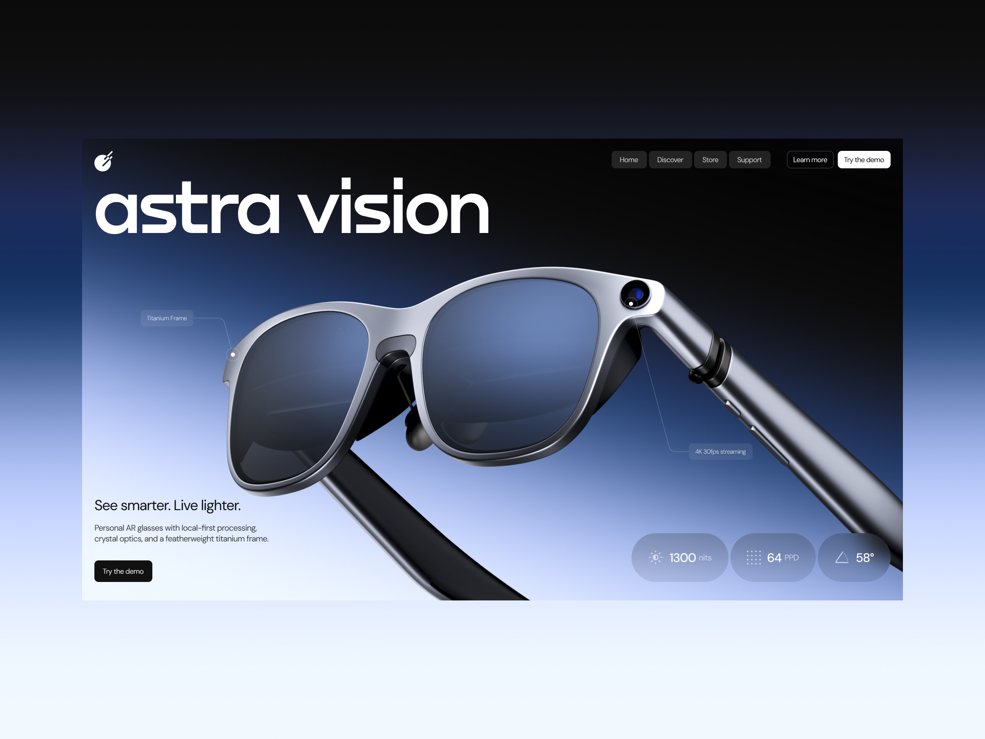 Astra Vision 3d ui uidesigner uxui webanimation webdesign webdesigners