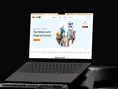 Kids Toy Store Website design ecommerce website kids kids toy store kids toy website landing page online store product toy store toys ui uidesign uiux uiux design ux web web design website