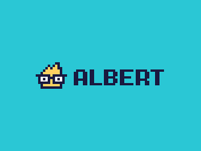 Professor Pixel Mascot Logo brand branding character digital dots education game identity illustrative logo learning logo mascot logo nerd pixel art pixelated professor retro school smart teaching