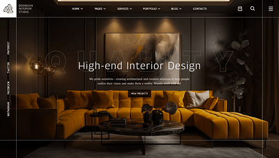 Modern Interior Website Design