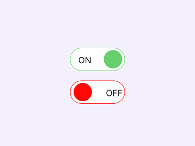 Daily UI 015 On/ Off Switch app branding button daily ui 015 dailyui design figma graphic design green illustration logo on off switch red ui vector