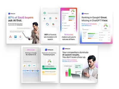 Writesonic Creatives ad design ads branding design graphic design social media ads