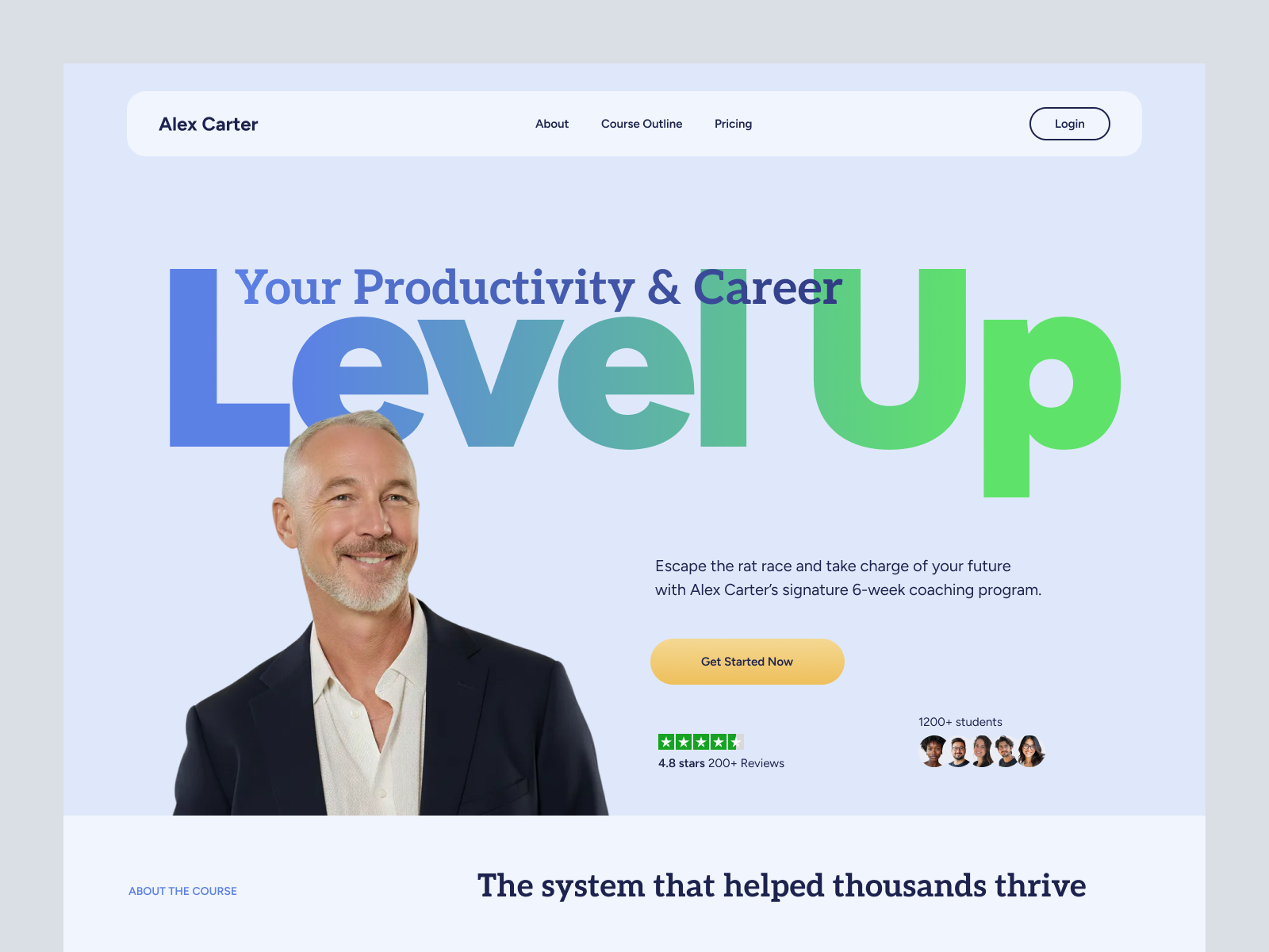 Example of High Converting Webflow Landing Page