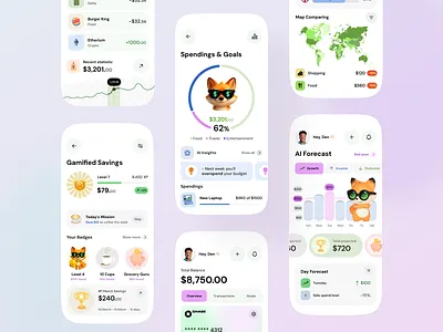 Smart Finance App app app design bank banking design finance finance app fintech fintech app mobile mobile app ui ux