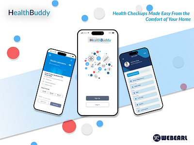 Health Buddy – Mobile-Based Diagnostic & Healthcare Solution appinterface diagnosticapp digitalhealth doorstepcollection healthbuddy healthcareapp healthinnovation healthmonitoring healthportfolio healthtech labtestbooking medicalapp medicaltechnology mobileappdesign mobilesolution mobileux patientcareapp uiux userexperience uxdesign