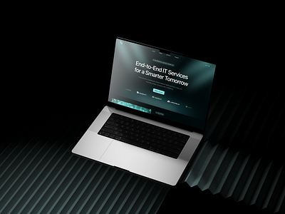 IT Solution Landing Page 3d ai animation branding design figma framer graphic design illustration it it design landing page logo motion graphics ui uiux ux web design webflow website