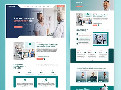 Physical Therapy & Physiotherapy Elementor Template Kit clinicwebsite elementor healthcaredesign physiotherapy templatekit webdesign wordpress