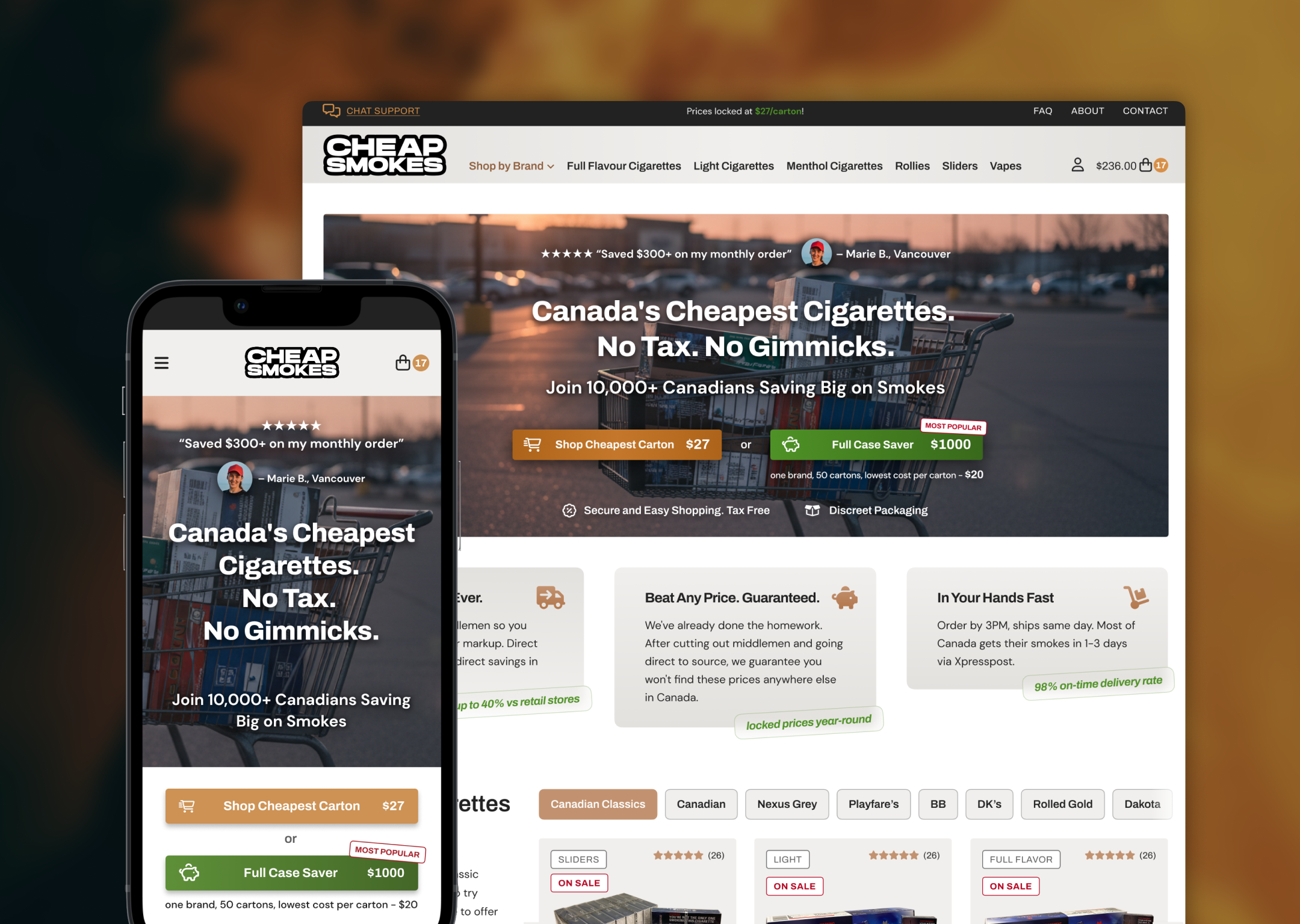 Complete E-commerce UX/UI Redesign: Tobacco Retailer ecommerce figma ui ux