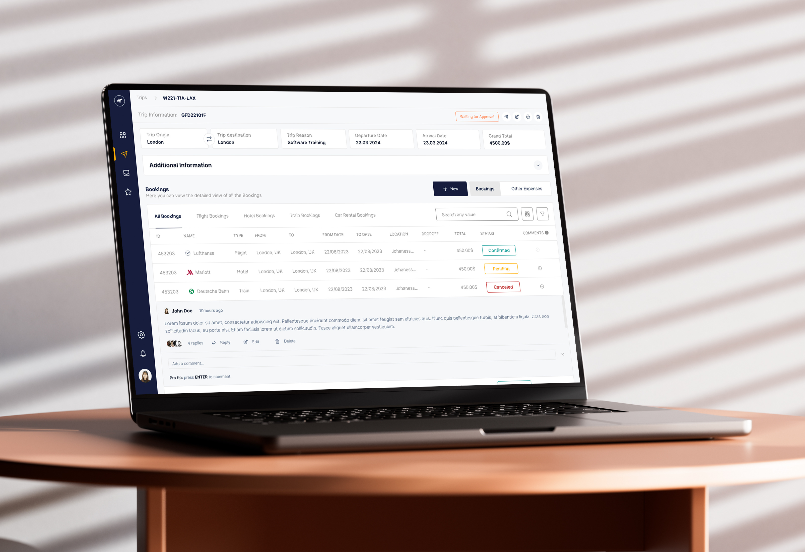 Travel Bookings Dashboard app design bookings dashboard figma product design ui ui design ux design web app web dashboard