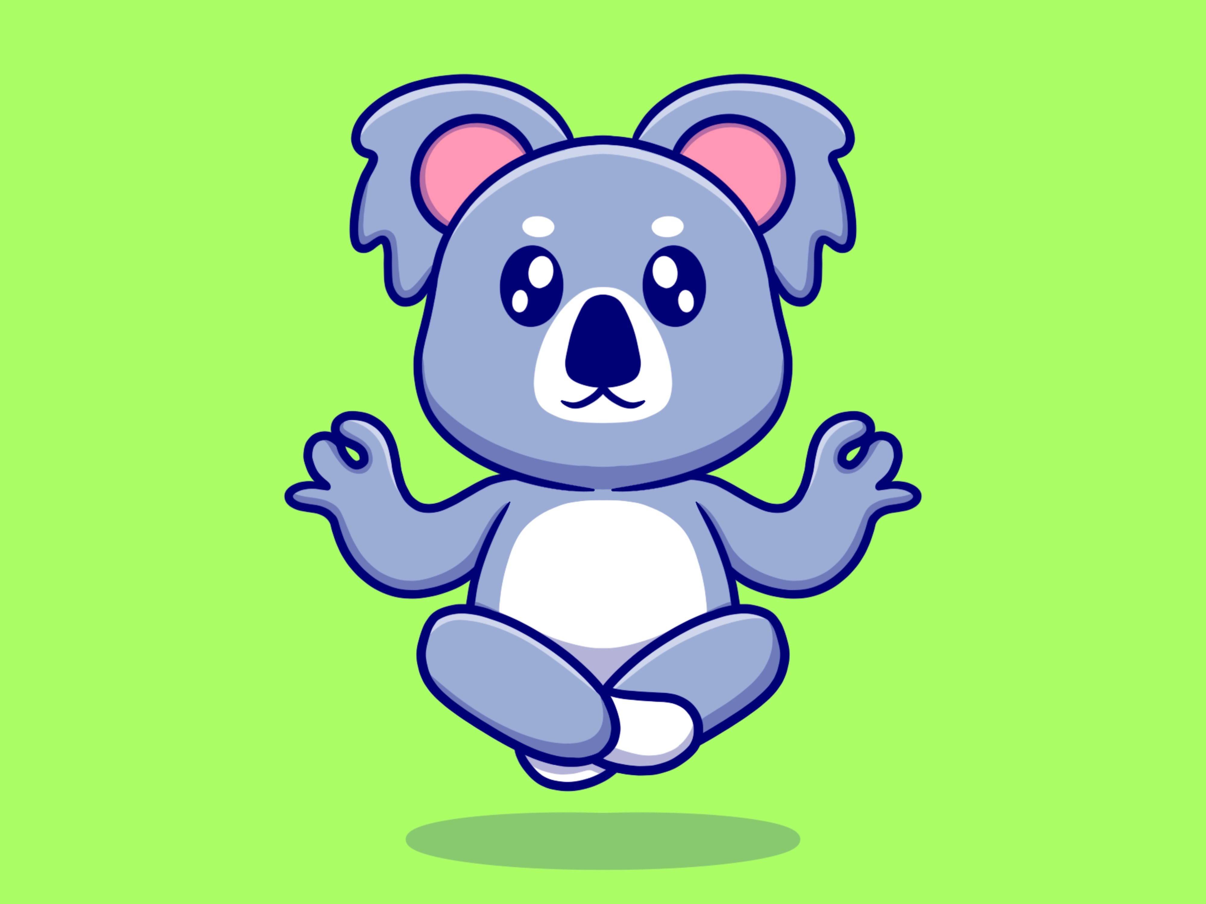 Cute koala cartoon illustration by NOCTE STUDIO on Dribbble