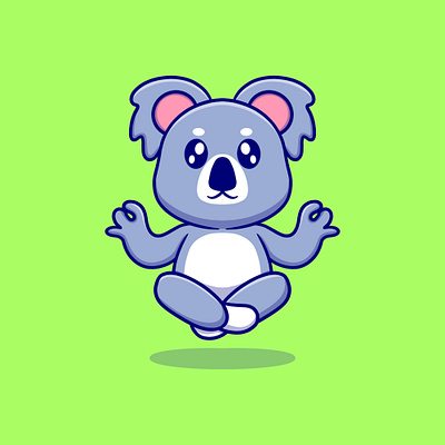 Cute koala cartoon illustration 3d animal animation apparel branding cute design graphic design illustration illustration art illustrator ilustration koala logo motion graphics tshirt ui vector vector art