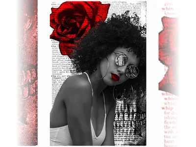 An emotional collage in black-and-white artdirection collage collageart contrast digitalart editorialdesign fashiondesign graphic design graphicdesign illustration