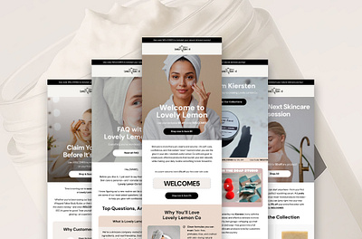 Lovely Lemon Email Template Design campaigns creative email design creative email templates design email design email design ideas email design inspiration email design trends graphic design marketing ui