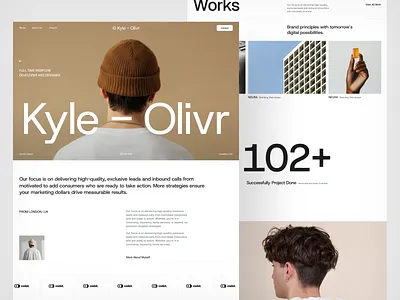 Kyler Oliver. designer developer freelancer landing page personal portfolio portfolio web web design webflow website
