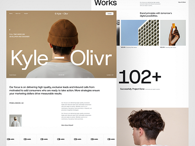 Kyler Oliver. designer developer freelancer landing page personal portfolio portfolio web web design webflow website