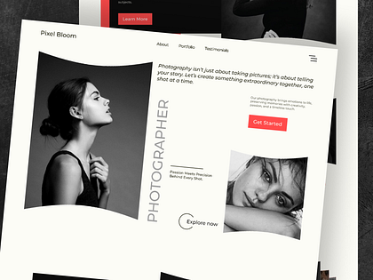 Photography Website Homepage