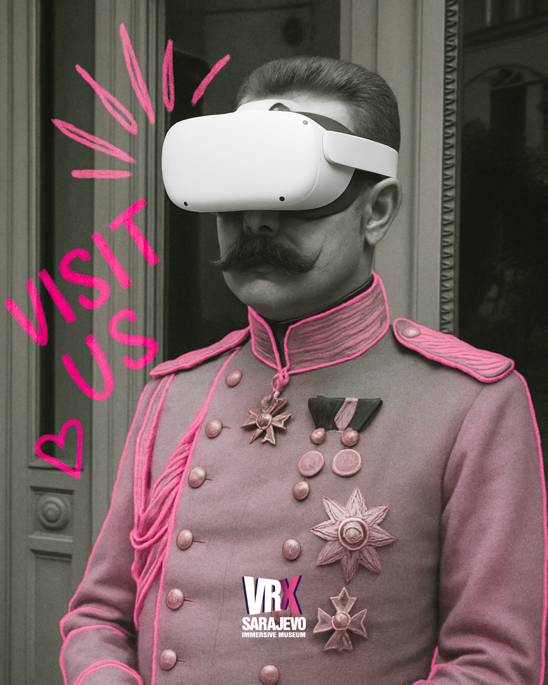 VRX Museum static posts branding graphic design