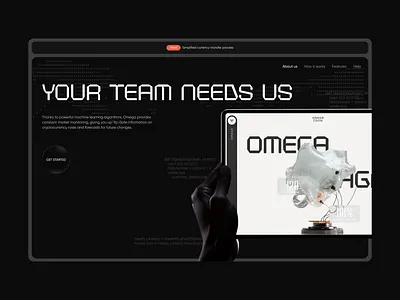 Interactive Team Collaboration Website UI teamwork focus