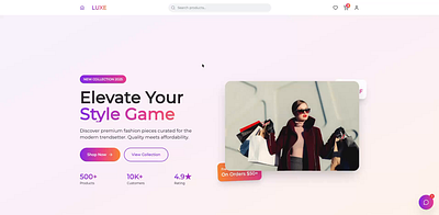 Fashion E-Commerce by Panicle Tech 3d animation code css design ecom ecommerce fullstack graphic design html luxury motion graphics react ui