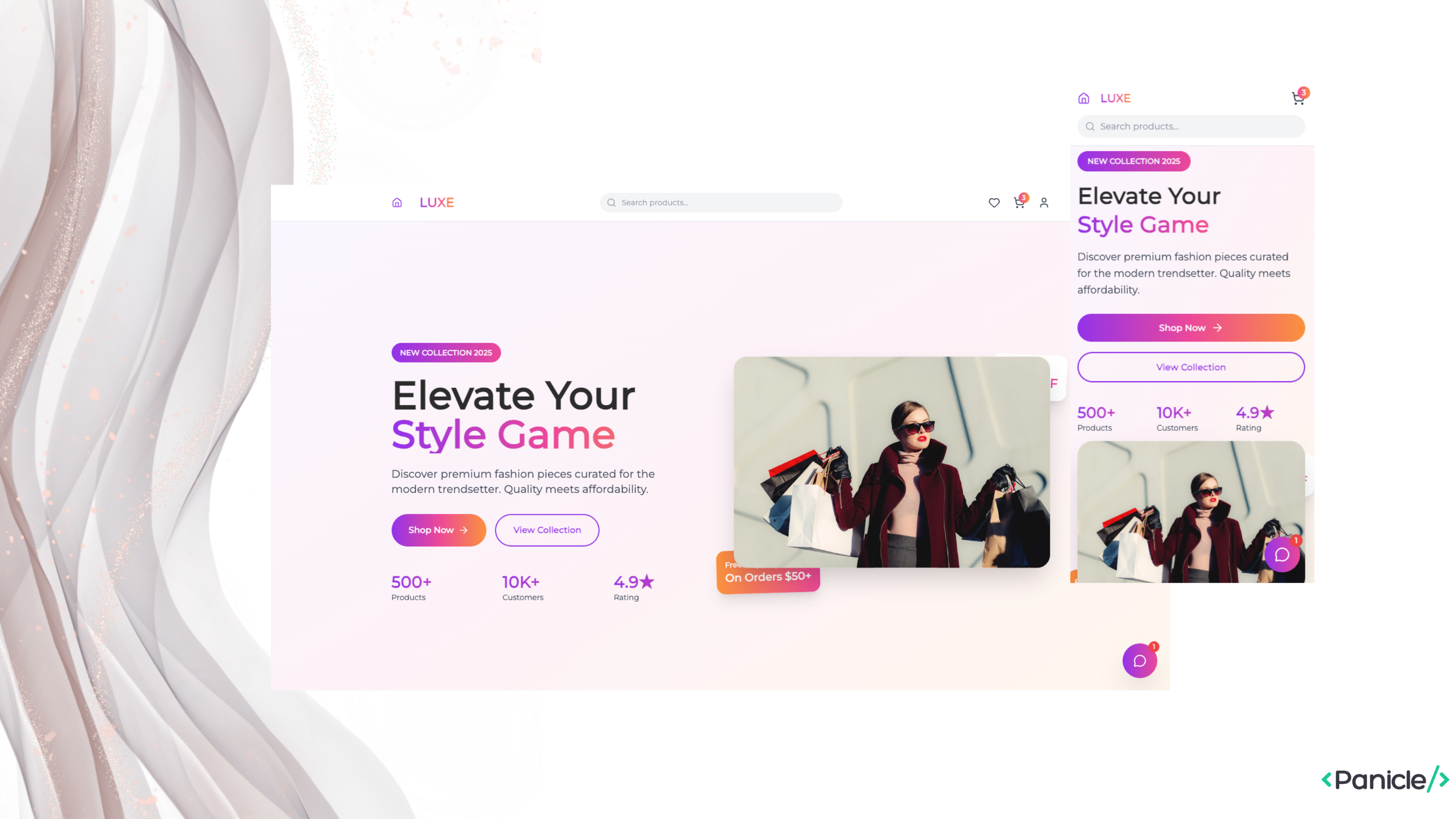 Example of Single Page Portfolio Development