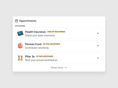 Upcoming appointments UI dashboard figma modal product productdesign saas ui uiux ux