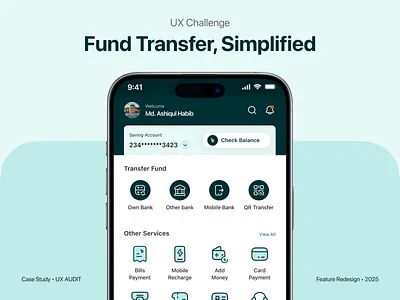 Bank App Design | Transfer Fund Flow appdesign bank app design bank app ui banking banking app bankingux fintech fintech app design fintech mobile app mobile banking app mobile banking ui mobileapp productdesign usability audit userflow uxdesign
