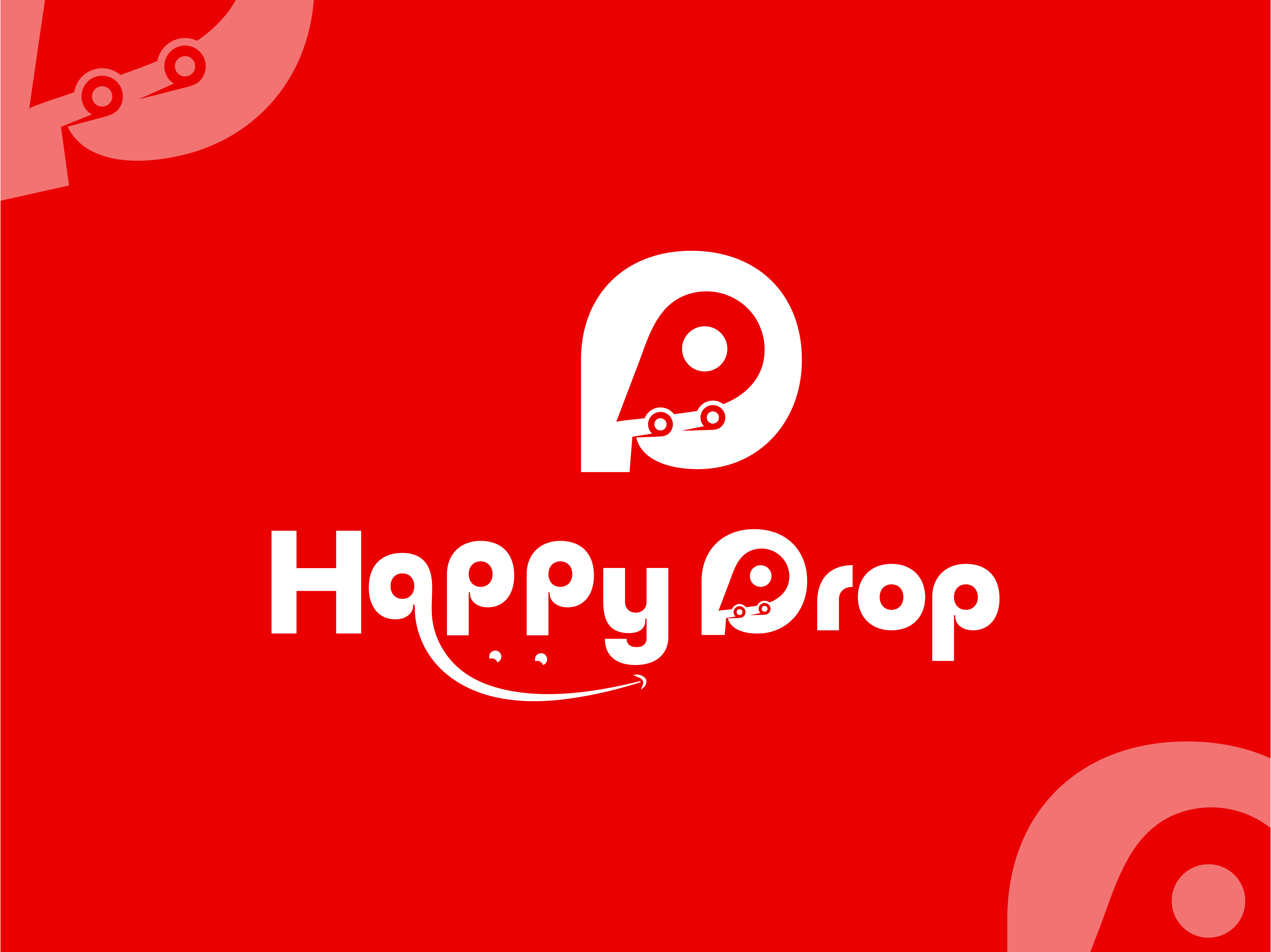 Happy Drop Ride sharing and parcel delivery modern logo brandidentity branding design design logo drop drope logo e commorce logo full branding graphic design happy happy drope logo happy logo logo logo design modern logo parcel delivery parcel delivery logo ride share logo vector