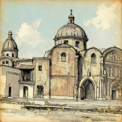 A retro-style church app branding design graphic design illustration logo typography ui ux vector