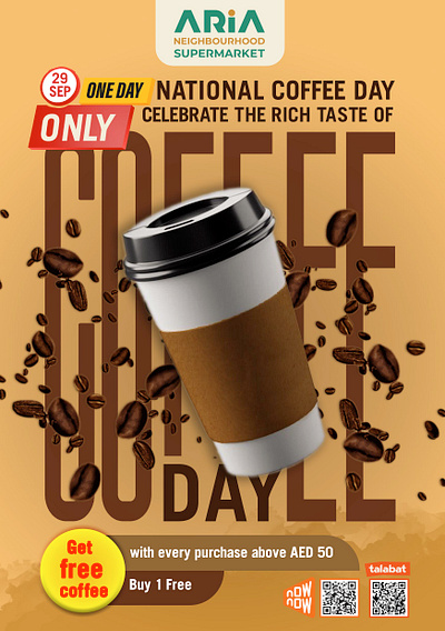 Coffee day, Coffee, Takeaway coffee, Coffee to go branding coffee to go design digital painting graphic design illustration logo photoshop print design separation color