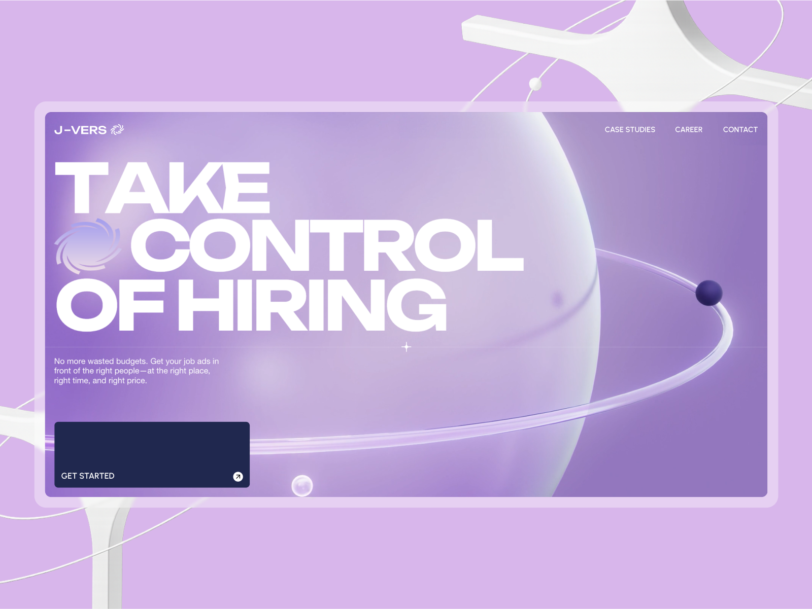 AI Hiring Agency – Web Design & Landing Page Exploration affilate agency branding clean design find job header hero hiring job platform job post job search landing page product design typography ui ui ux user experience ux website