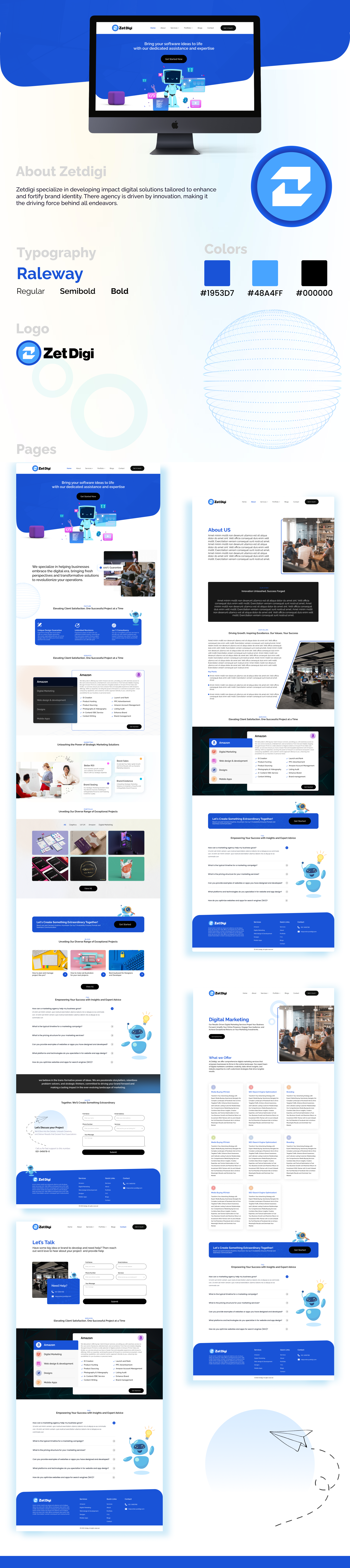 etDigi – Corporate Website Design branding design graphic design typography ui ux vector