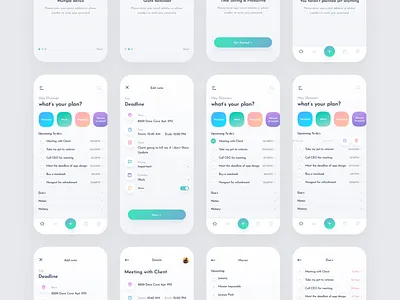 Helio – Productivity & Task Manager App interaction design mobile app design usability testing visual branding