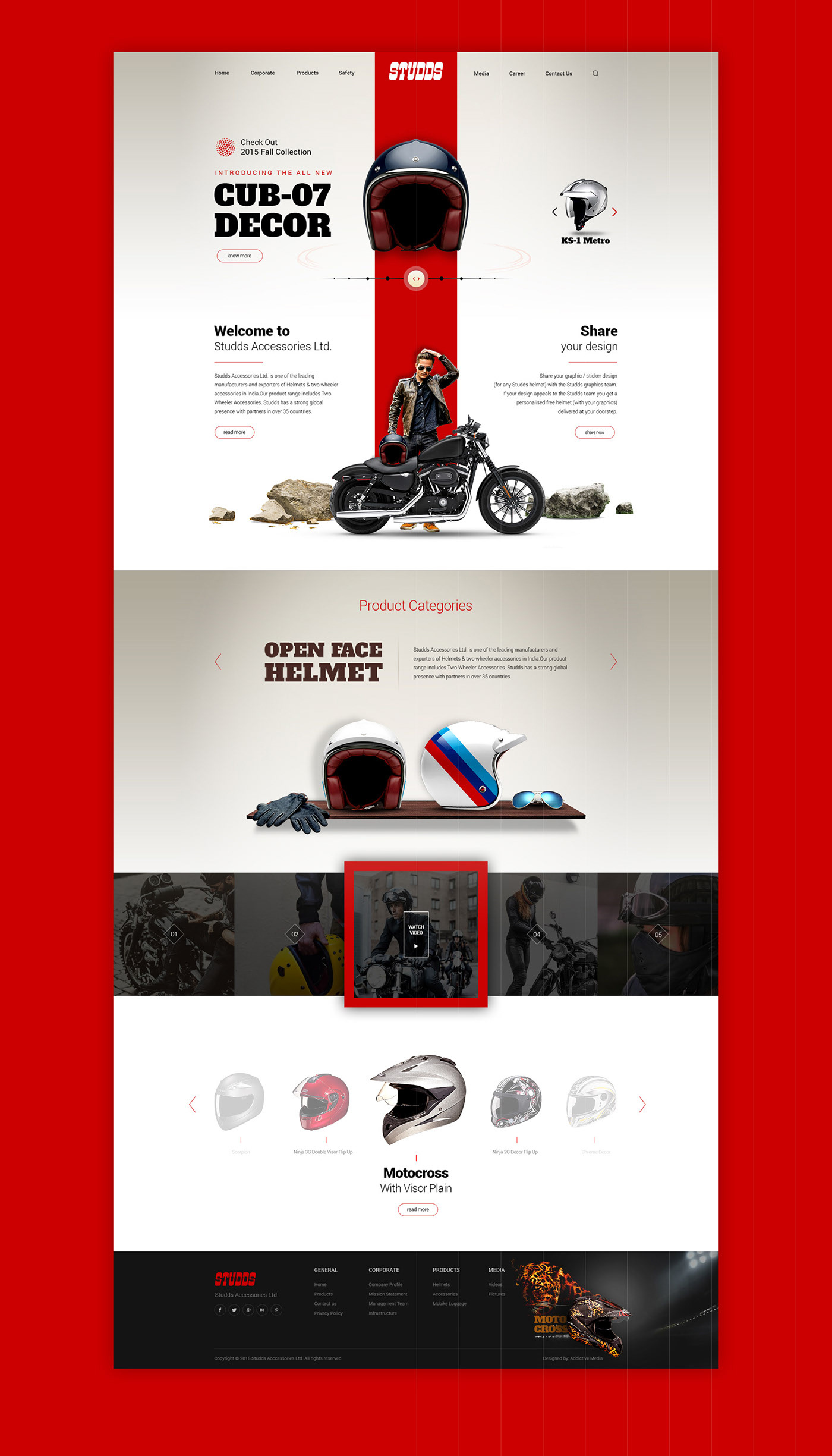 Studds Accessories – Website Design brand identity integration prototyping uiux design visual storytelling web design