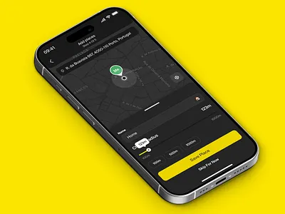 Mobile Safety App. Flexible Address Input address app control dark theme design emergency service input interaction interface location map mobile product protection safety tracking ui ux