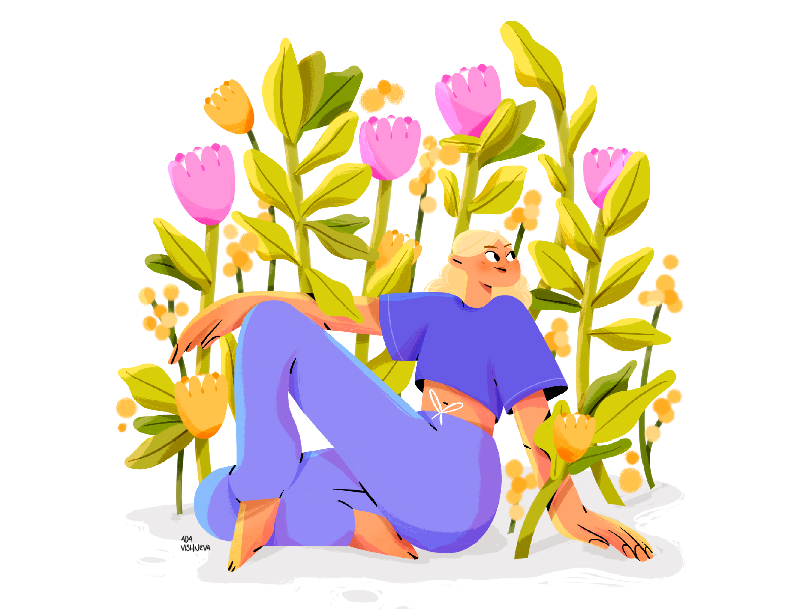 IN FLOWERS by Ada Vishneva on Dribbble