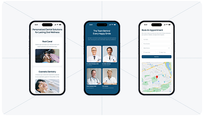 Glaze Dental — modern responsive landing page, UI/UX design dental dental website framer ui